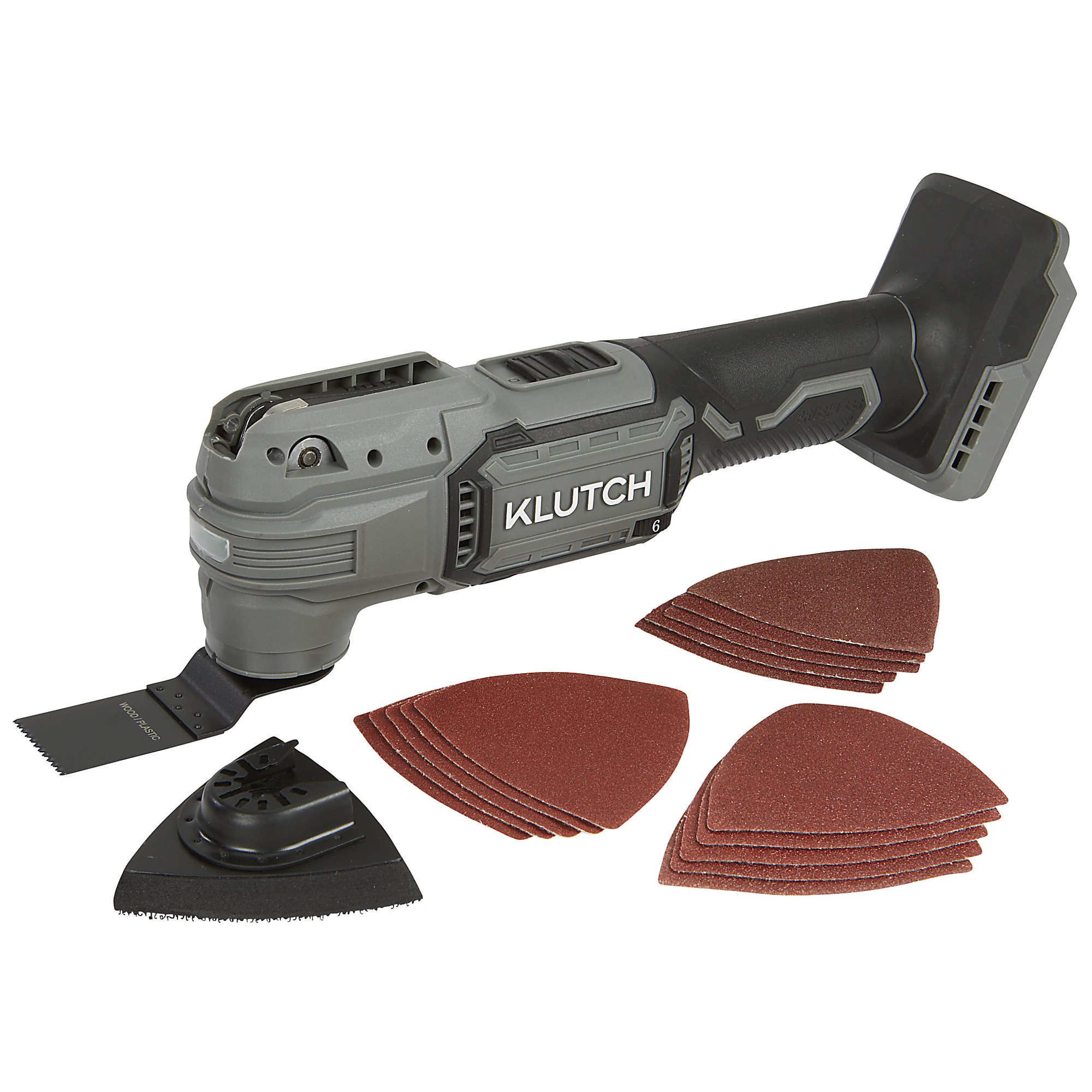 Klutch Oscillating Multi-Tool, KLiQ 20V, Variable Speed, Brushless, Cordless, Bare Tool